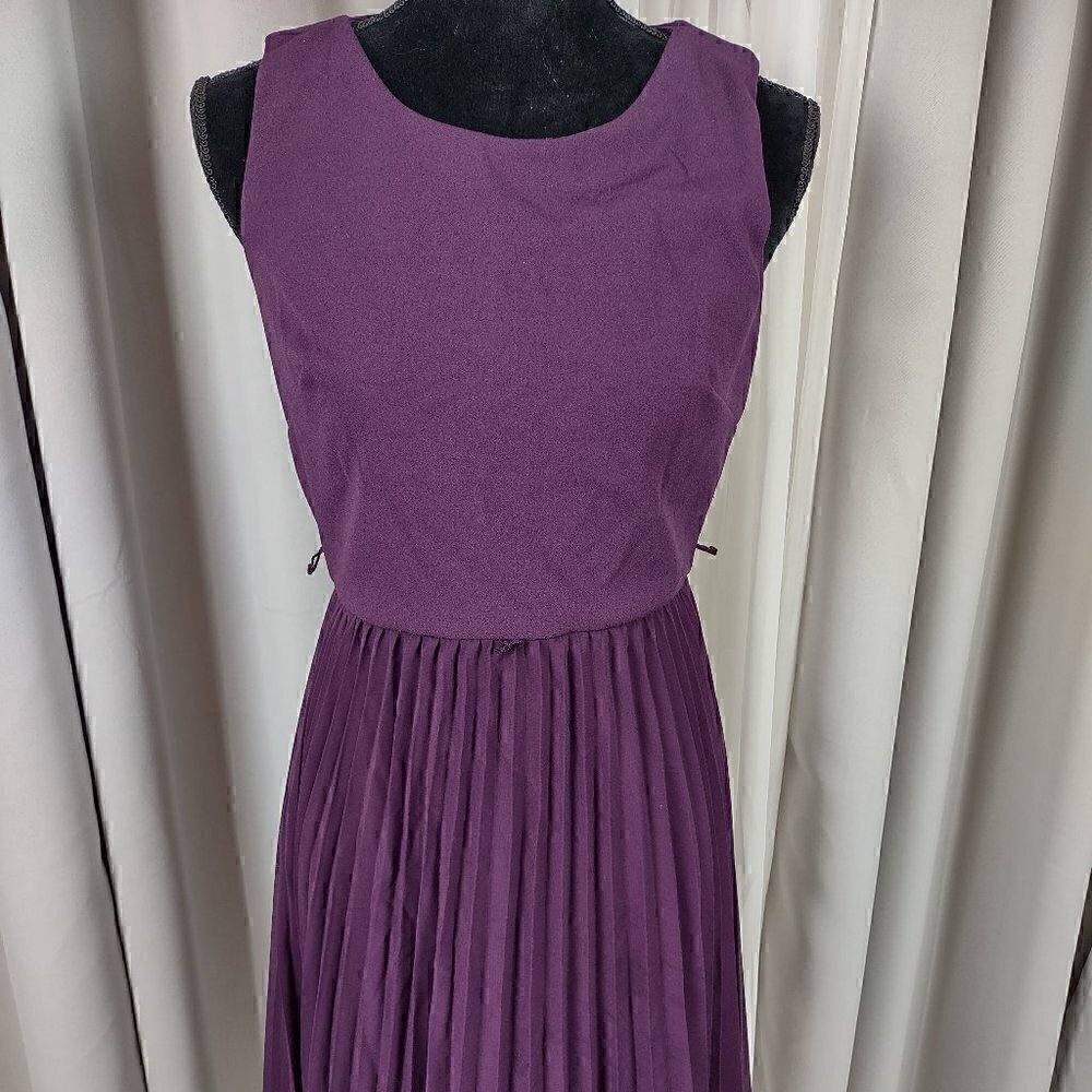 Shelby & Palmer Purple Pleated Dress Size 6
